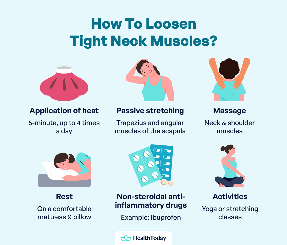 How To Loosen Tight Neck Muscles and Neck Pain - HealthToday